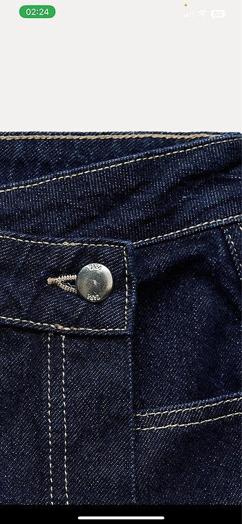 s Beden mavi Renk Zara denim kruvaze şort etek