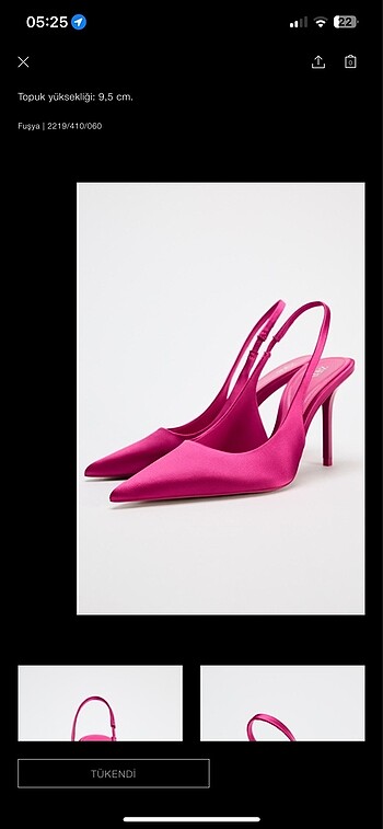 Zara pembe topuklu ayakkabı