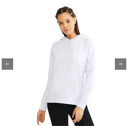 xs Beden beyaz Renk Skecher kadın sweatshirt