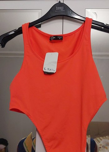 turuncu Kadın Sporcu Mayo - Görsel 5