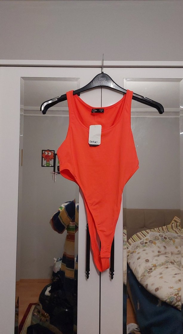 turuncu Kadın Sporcu Mayo - Görsel 4