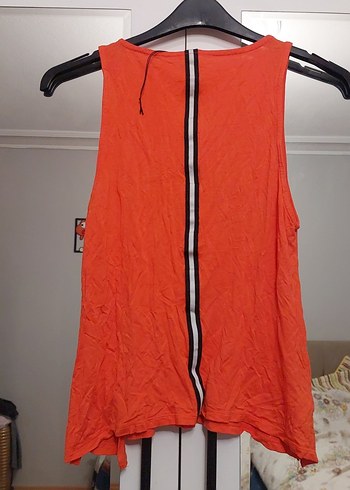 Turuncu Baskılı Pamuklu Atlet - Görsel 5