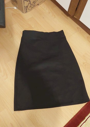 Siyah Süet Mini Etek - Görsel 2