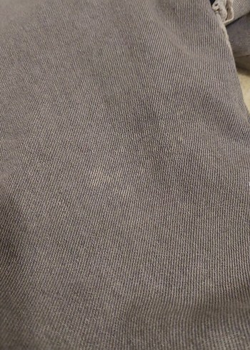 Gri Yırtık Bol Kesim Kadın Kot Pantolon - Görsel 6