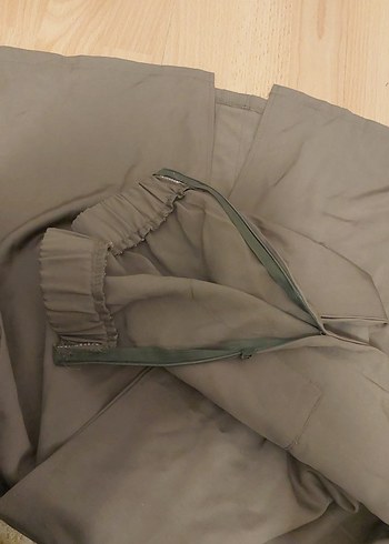 Düğmeli Bej Midi Kadın Etek - Görsel 4