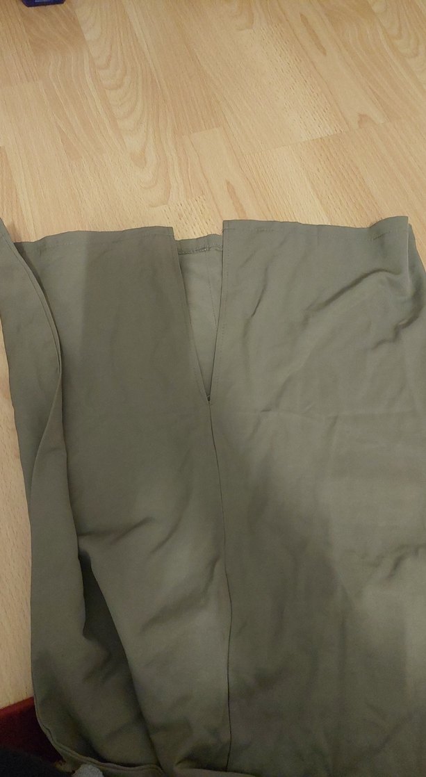 Düğmeli Bej Midi Kadın Etek - Görsel 3