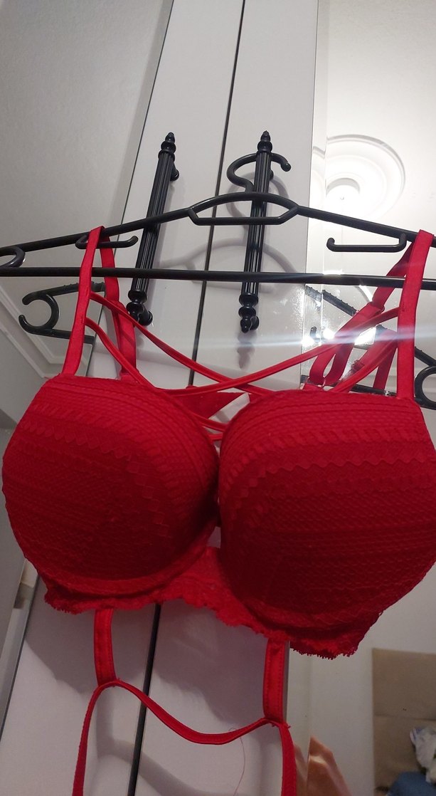 Kırmızı Bohem Mini Sütyen - Görsel 4