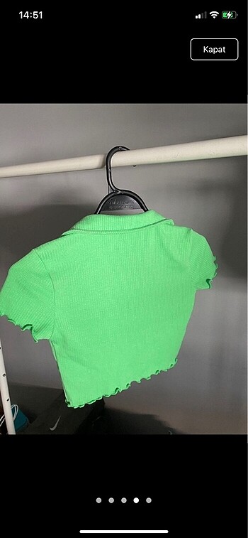 xs Beden yeşil Renk Bershka crop