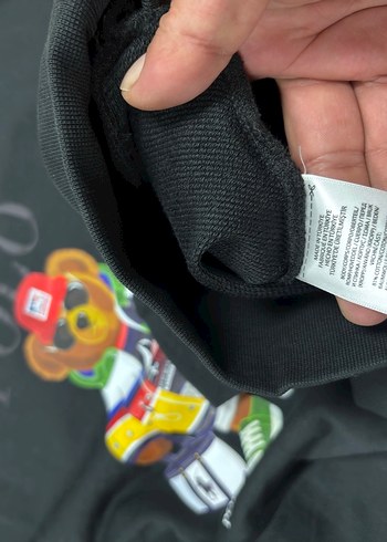 Ralph Lauren Polo Bear Baskılı Siyah Sweatshirt - Görsel 4