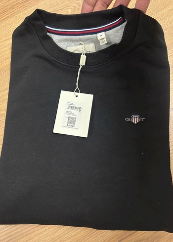 Orijinal Gant Siyah Erkek Sweatshirt - Görsel 8