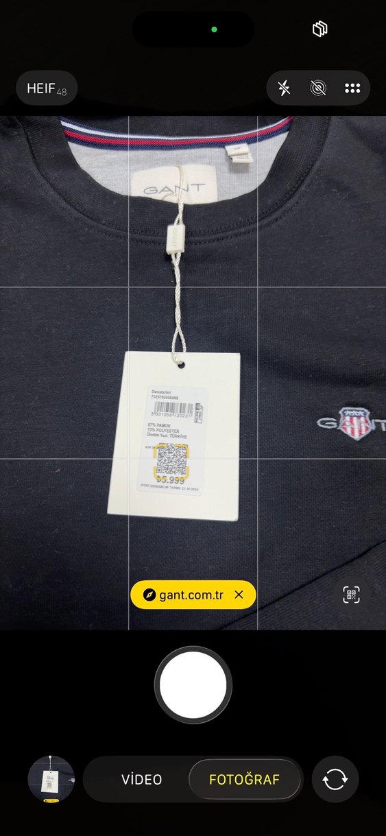 Orijinal Gant Siyah Erkek Sweatshirt - Görsel 4