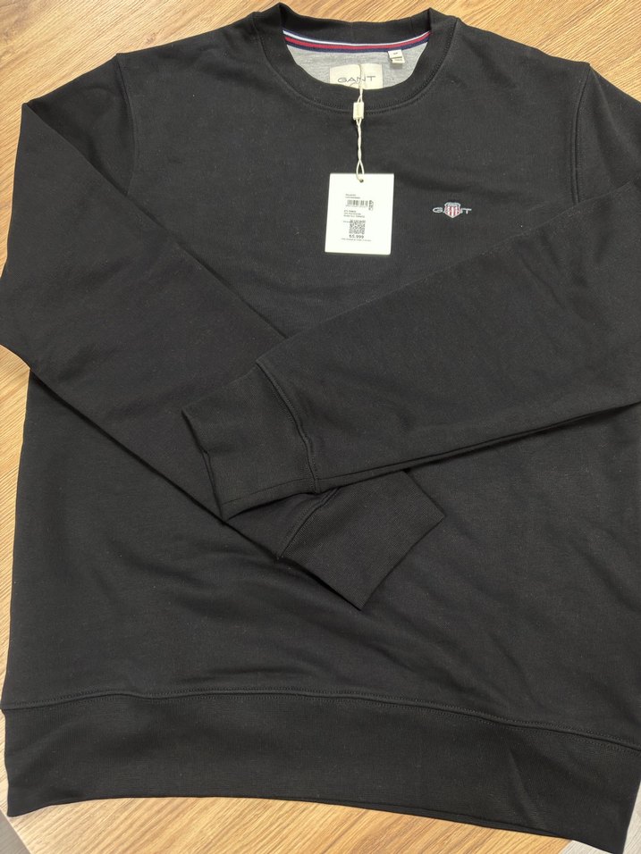 Orijinal Gant Siyah Erkek Sweatshirt - Görsel 2