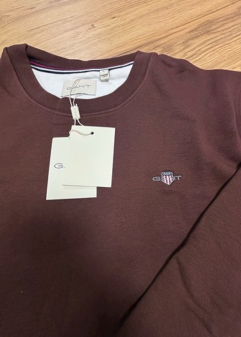 Orijinal GANT Bordo Erkek Sweatshirt - Görsel 10