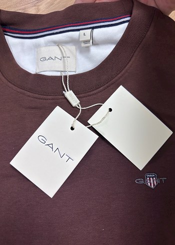 Orijinal GANT Bordo Erkek Sweatshirt - Görsel 6