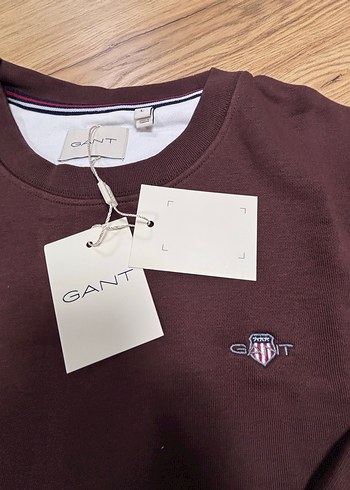 Orijinal GANT Bordo Erkek Sweatshirt - Görsel 9