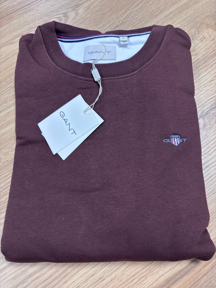 Orijinal GANT Bordo Erkek Sweatshirt - Görsel 3