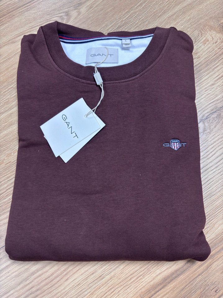 Orijinal GANT Bordo Erkek Sweatshirt - Görsel 2
