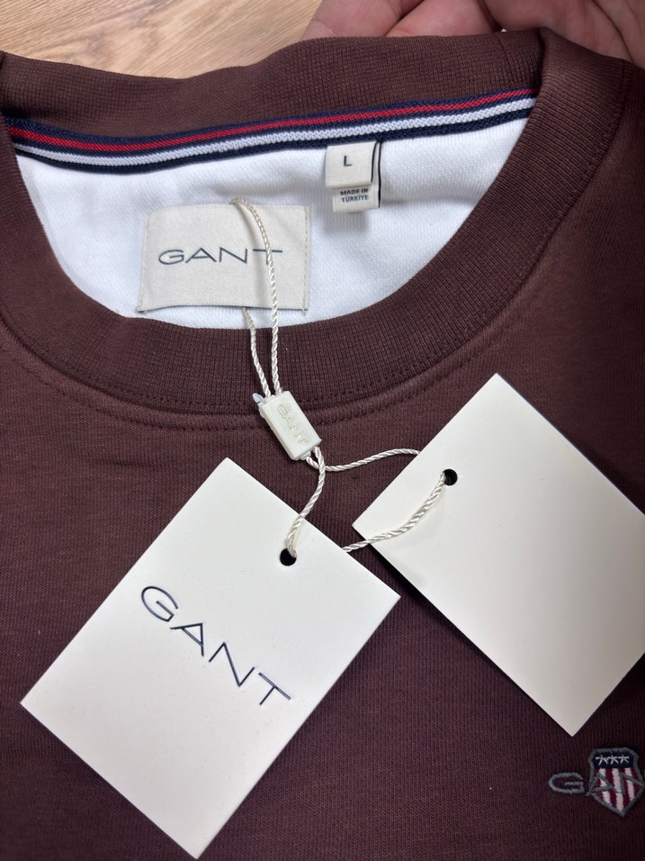 Orijinal GANT Bordo Erkek Sweatshirt - Görsel 4