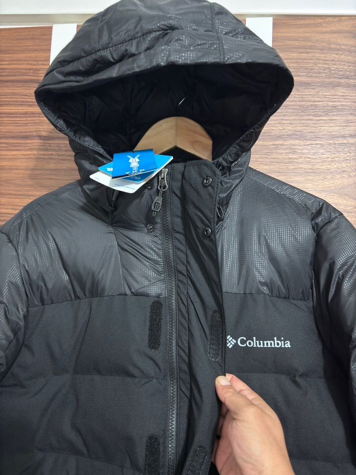 Columbia Siyah Kapüşonlu Erkek Mont - Görsel 5