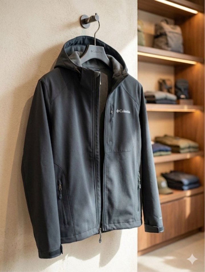 Columbia Shoftshell Lacivert Erkek Mont - Görsel 2