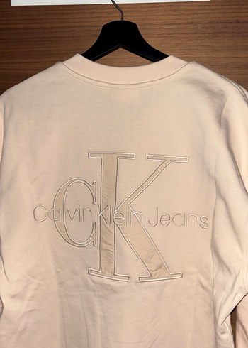 Calvin Klein Bej Fermuarlı Sweatshirt Ceket - Görsel 8