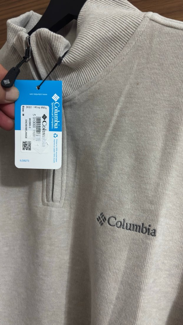 Columbia Bej Fermuarlı Erkek Sweatshirt - Görsel 3
