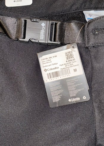 Columbia SoftShell Titanyum Siyah Kemerli Erkek Pantolon - Görsel 7