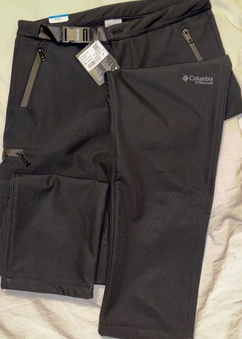 Columbia SoftShell Titanyum Siyah Kemerli Erkek Pantolon - Görsel 8