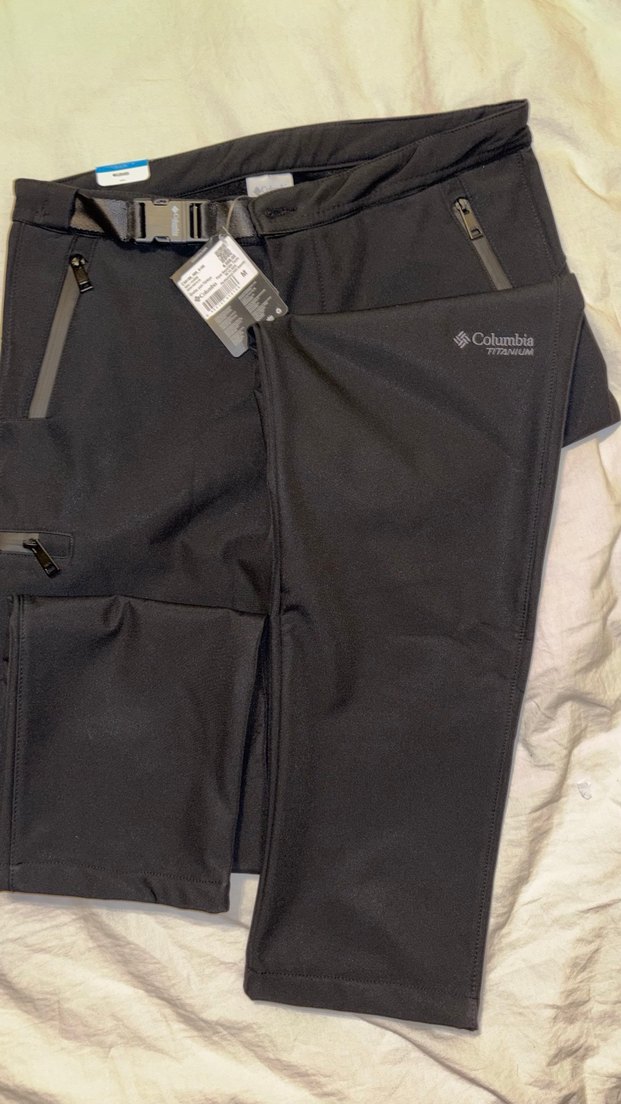 Columbia SoftShell Titanyum Siyah Kemerli Erkek Pantolon - Görsel 3