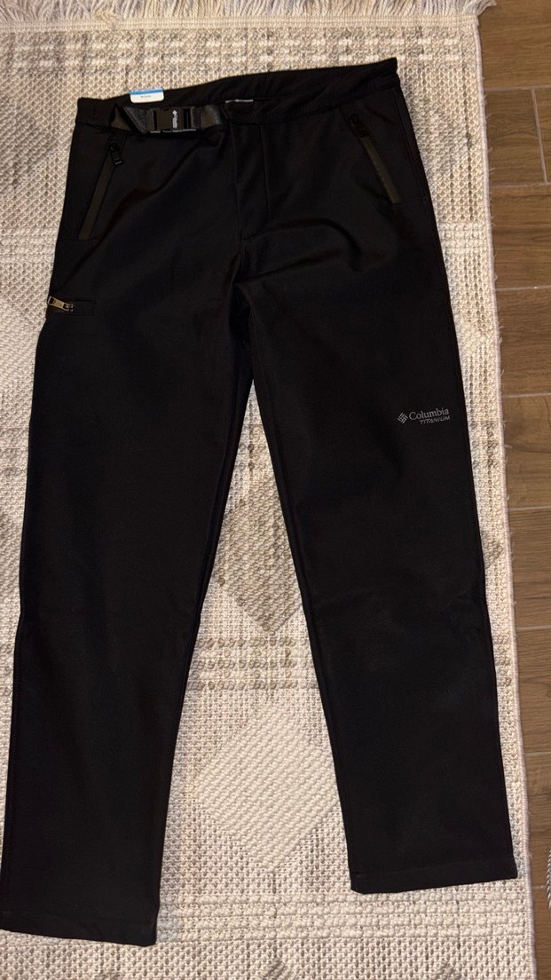 Columbia SoftShell Titanyum Siyah Kemerli Erkek Pantolon - Görsel 2