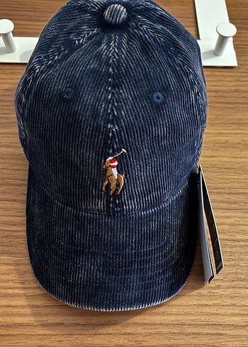 Polo Ralph Lauren Lacivert Kadife Şapka - Görsel 5