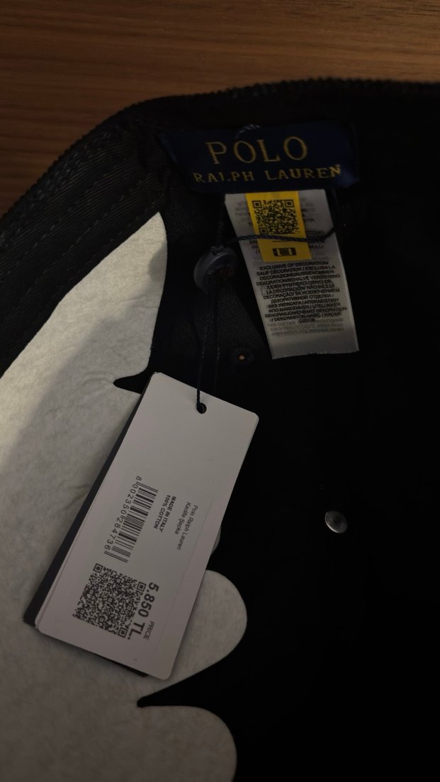 Polo Ralph Lauren Lacivert Kadife Şapka - Görsel 4