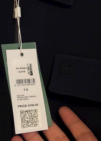 Lacoste Lacivert Erkek Fermuarlı Ceket - Görsel 9