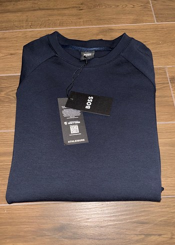 HUGO BOSS Erkek Lacivert Fermuarlı Sweatshirt - Görsel 8