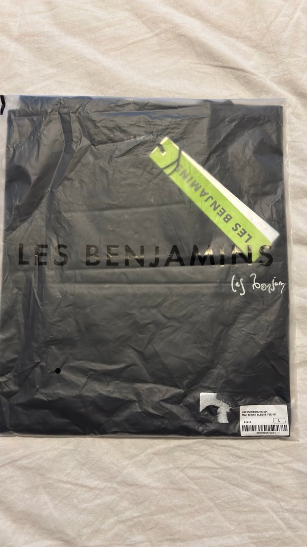 Les Benjamins Siyah Uzun Kollu Baskılı Tişört - Görsel 4