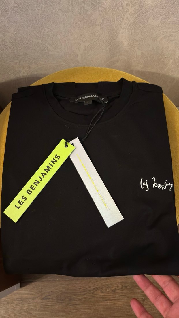 Les Benjamins Siyah Uzun Kollu Baskılı Tişört - Görsel 3