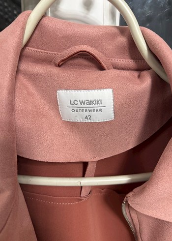 Pudra Pembesi Süet Kadın Ceket - Görsel 3