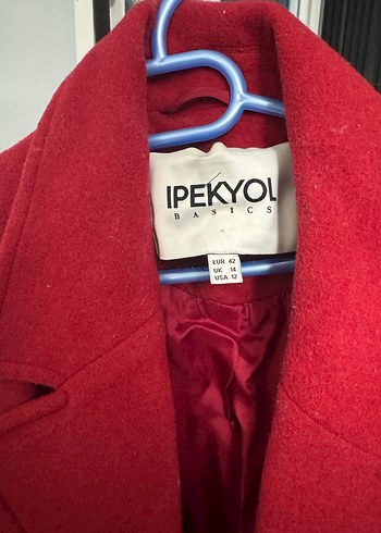 İpekyol Kırmızı Uzun Kaban - Görsel 2