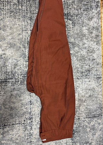 Gül kurusu Kadın Keten Rahat Pantolon - Görsel 3