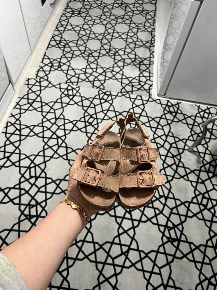 Kahverengi hm Sandalet - Görsel 2