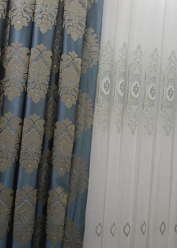 fon ve tül Perde beraber satılık - Görsel 2