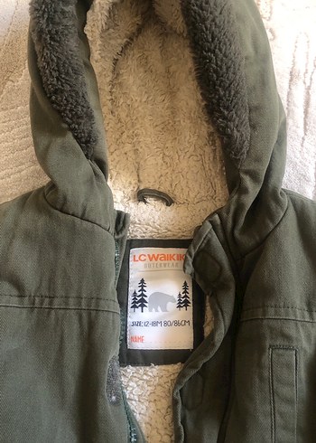 Erkek Çocuk Gri Kürklü Kapüşonlu Mont - Görsel 3