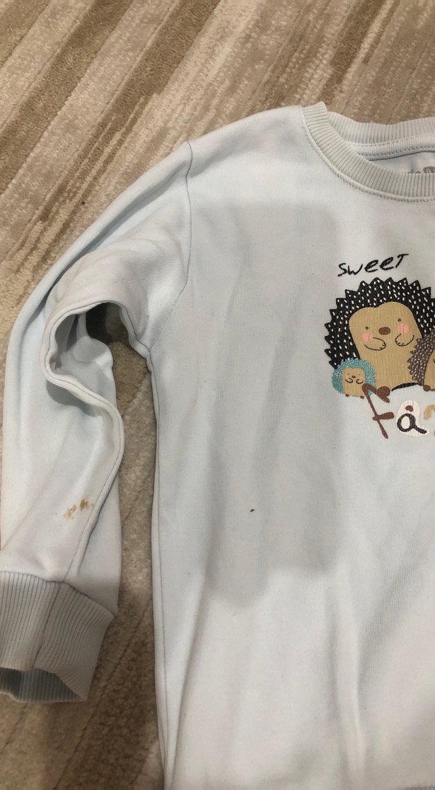 Bej Pamuklu erkek Çocuk Sweatshirt - Görsel 2