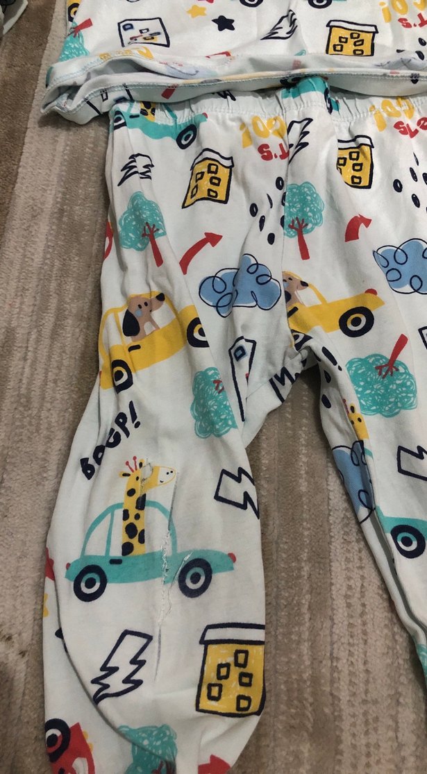 Renkli Baskılı Erkek Bebek Takımı - Görsel 4