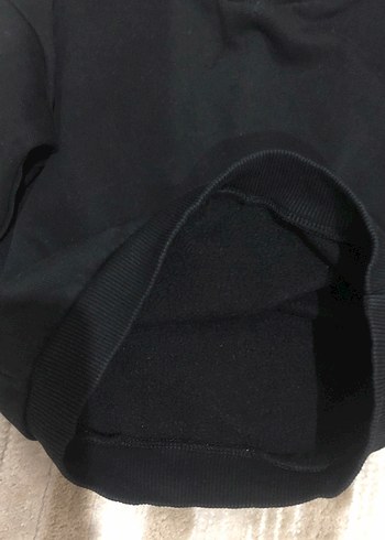 Siyah Erkek Çocuk Düğmeli Sweatshirt - Görsel 3