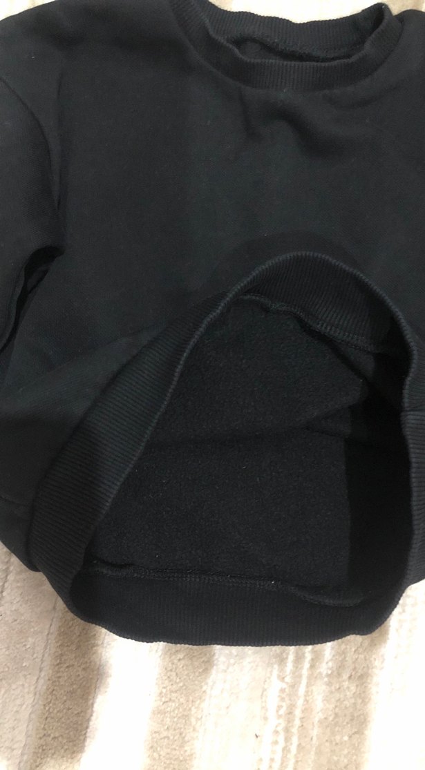 Siyah Erkek Çocuk Düğmeli Sweatshirt - Görsel 3