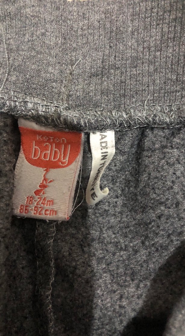 Gri Erkek Çocuk Bol Kesim Eşofman Altı - Görsel 3