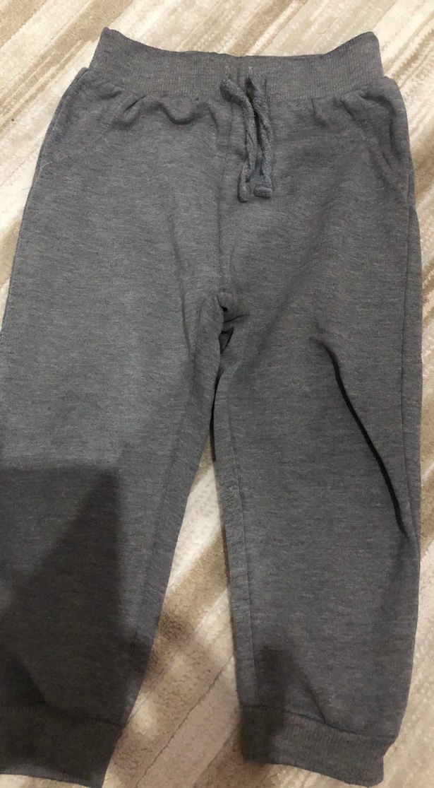 Gri Erkek Çocuk Bol Kesim Eşofman Altı - Görsel 2