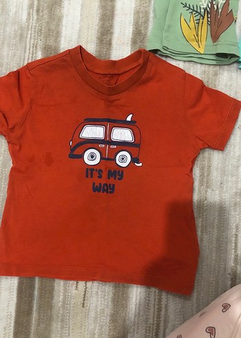 Renkli Pamuklu Bebek Erkek Kısa Kollu Takım - Görsel 7