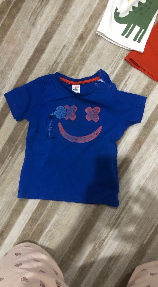 Renkli Pamuklu Bebek Erkek Kısa Kollu Takım - Görsel 5